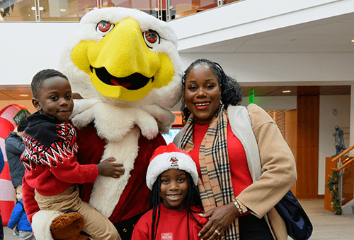 Eagle with family